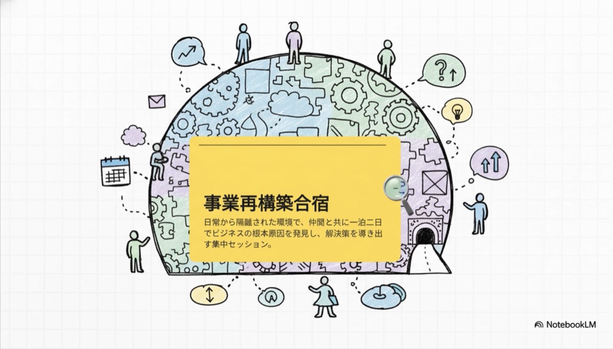あなたのビジネスと人生を見直す、一泊二日の集中セミナー
